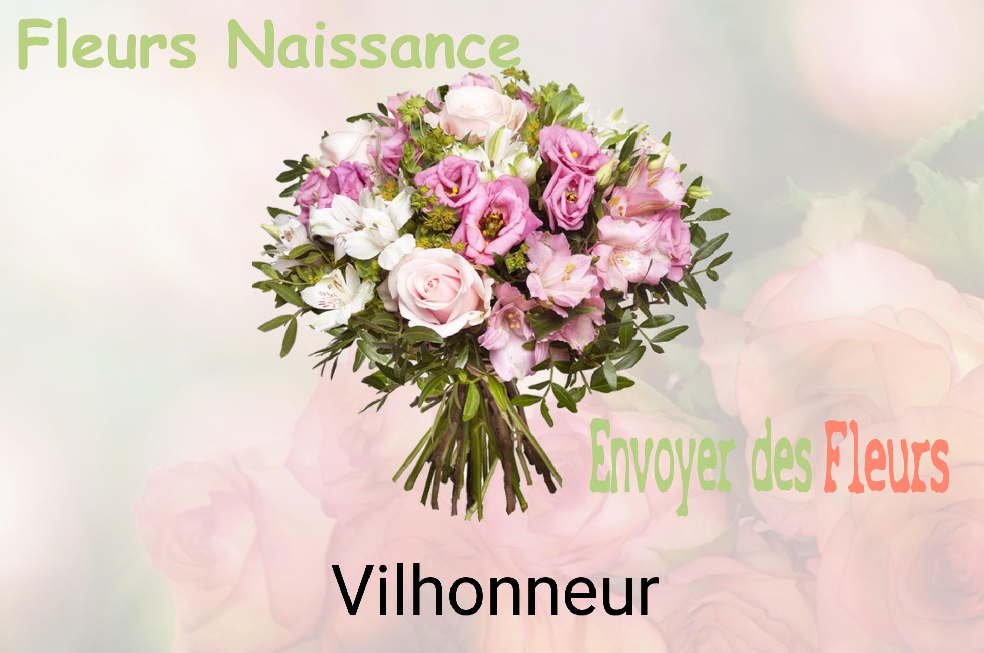 Bouquet de fleurs de naissance livré à Vilhonneur